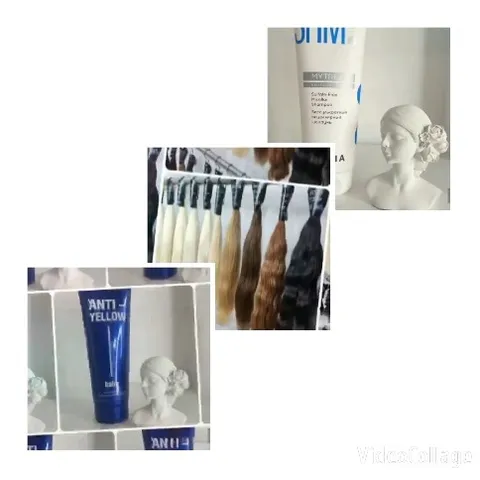 Hair Products Next to Sculpture