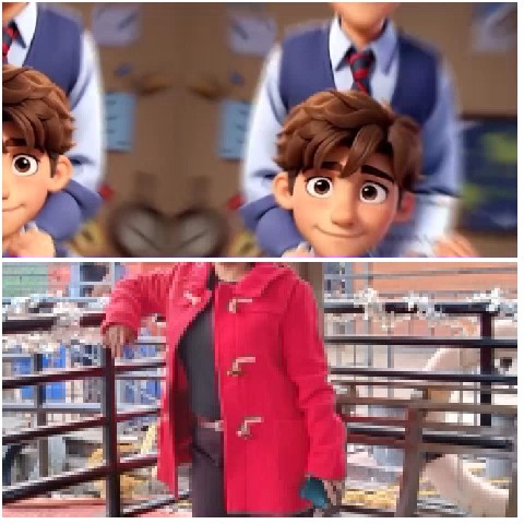 Animated Character and Construction Scene