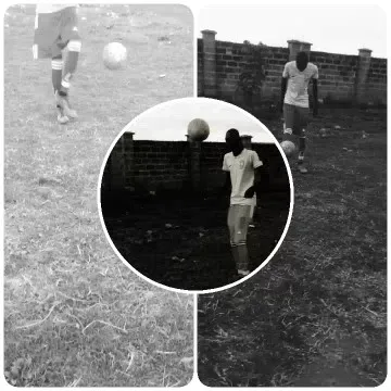 Soccer Skills on Grassy Field