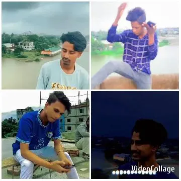 Young Man in Various Outdoor Settings