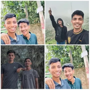 Young Friends Posing Together