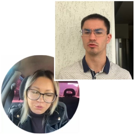 Man in Glasses and Woman in Car