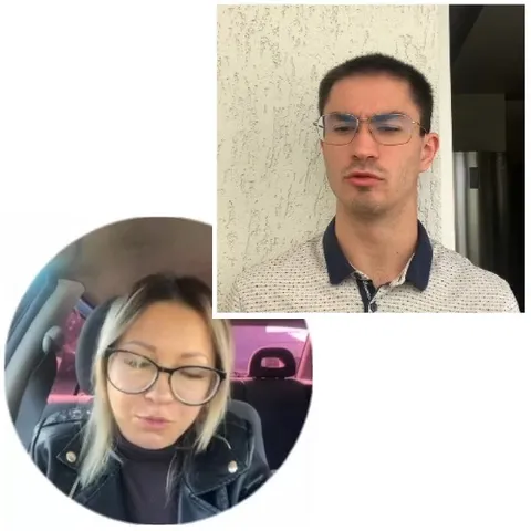 Man in Glasses and Woman in Car