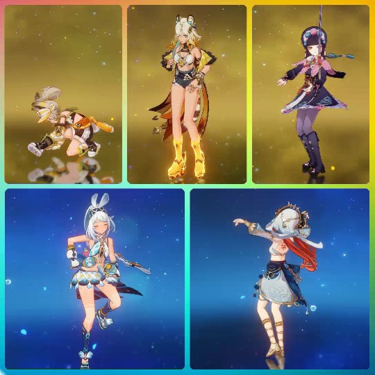 Animated Characters in Colorful Outfits