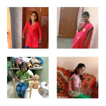 Young Girls in Traditional Clothing