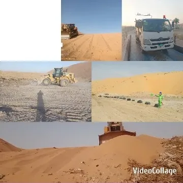 Construction Scenes in Desert Landscapes