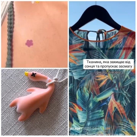 Flower Sticker and Colorful Clothing
