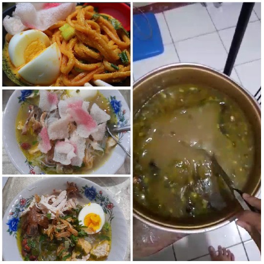 Food Dishes of Noodles and Soup