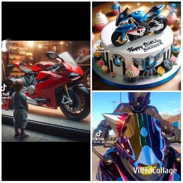 Child and Motorcycle Birthday Theme
