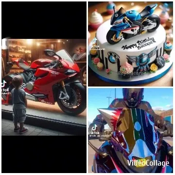 Child and Motorcycle Birthday Theme