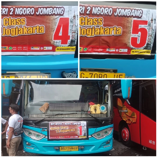 Buses and Journey from Ngoro to Jogjakarta