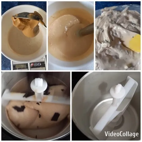 Mixing Ingredients for Creamy Dessert