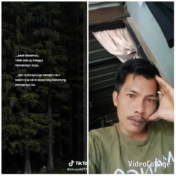 Forest View with Man by Window