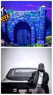 Zombie Game Screen and Car Photo