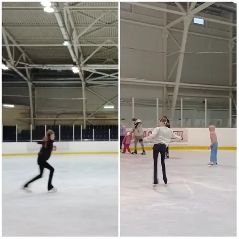 Ice Skating in Indoor Rink