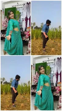 Smiling Person Indoors and Playful Outdoors