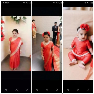 Traditional Red Attire in Setting