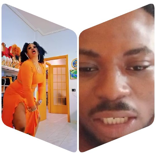 Dancer in Orange Dress and Close-Up