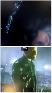 Face in Shadows, City Lights