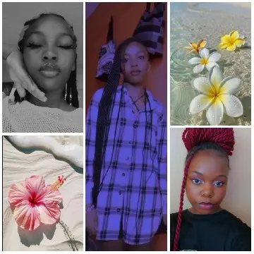 Young Woman and Beautiful Flowers