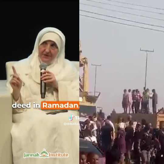 Person Speaking at Event with Crowd