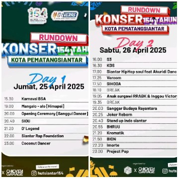 Concert Event Poster and Lineup
