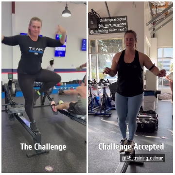Fitness Challenge Inside a Gym