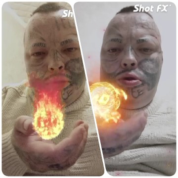 Digital Effects with Tattooed Person