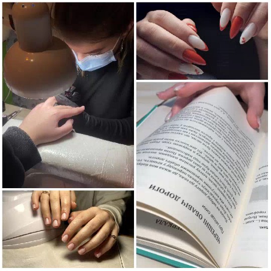 Nail Art and Open Book