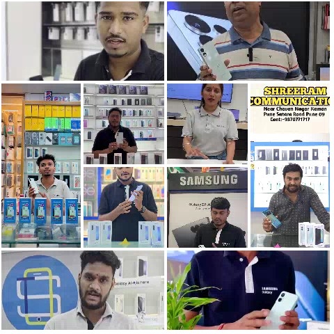 Smartphone Showcase in Retail Store