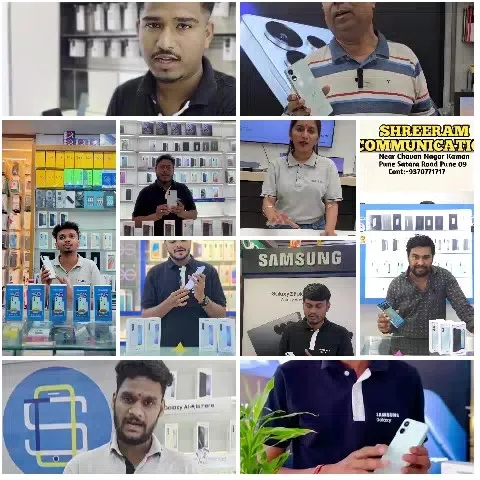 Smartphone Showcase in Retail Store