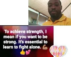 Motivational Quote on Fighting Alone