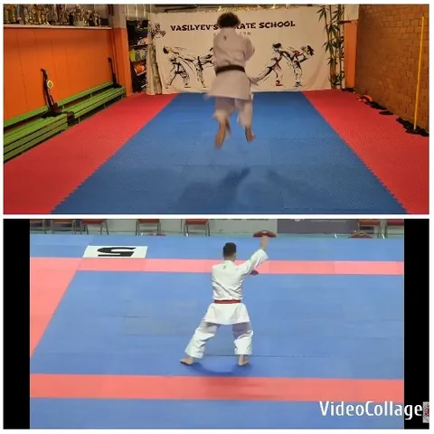 Martial Arts Practice in Dojo