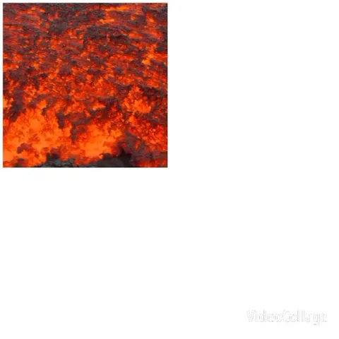 Close-Up of Flowing Lava