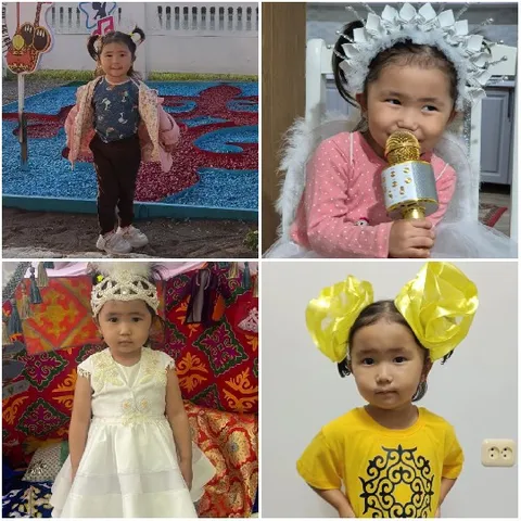 Child in Various Costumes