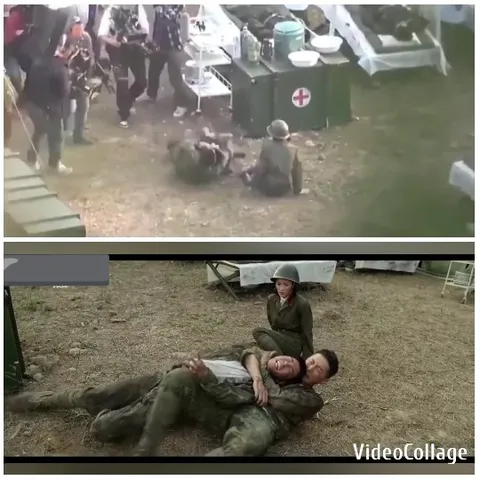 Military Personnel At Medical Station