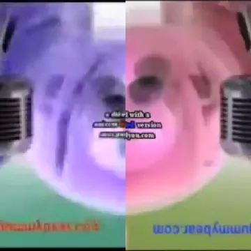 Mirrored Microphones in Pink and Purple