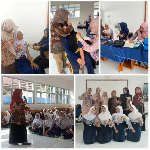 Health Workshop with Attendees Measuring Arms