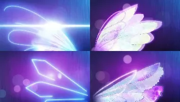 Stylized Wings in Four Quadrants