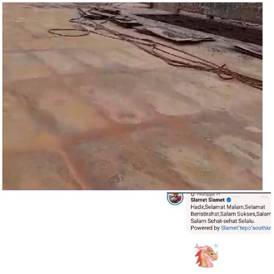 Paved Area with Social Media Post