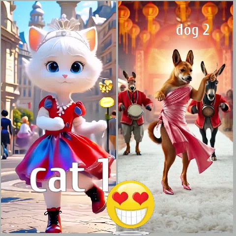 Animated Pets in Elegant Settings