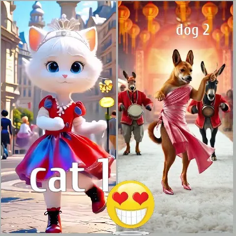 Animated Pets in Elegant Settings
