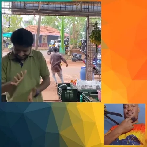 Man Reacts Dramatically in Shop