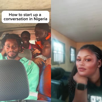 Group in Vehicle, Smiling Woman