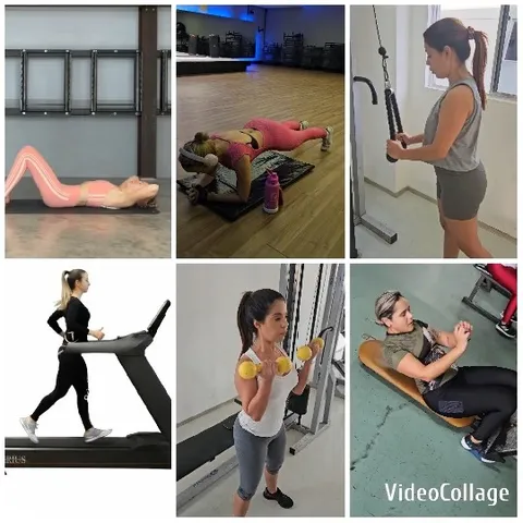 Women Engaged in Various Exercises
