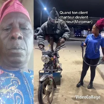 Close-Up of Individual and Motorcycle Chat