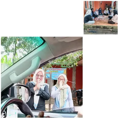 Friendly Interaction Outside Car