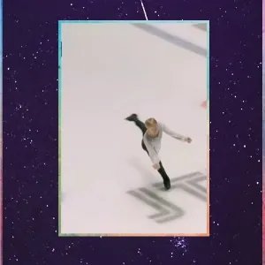 Figure Skating Graceful Spin