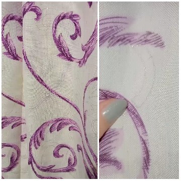 Floral Fabric and Manicure