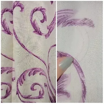 Floral Fabric and Manicure